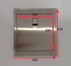 Rubbish chute size 3